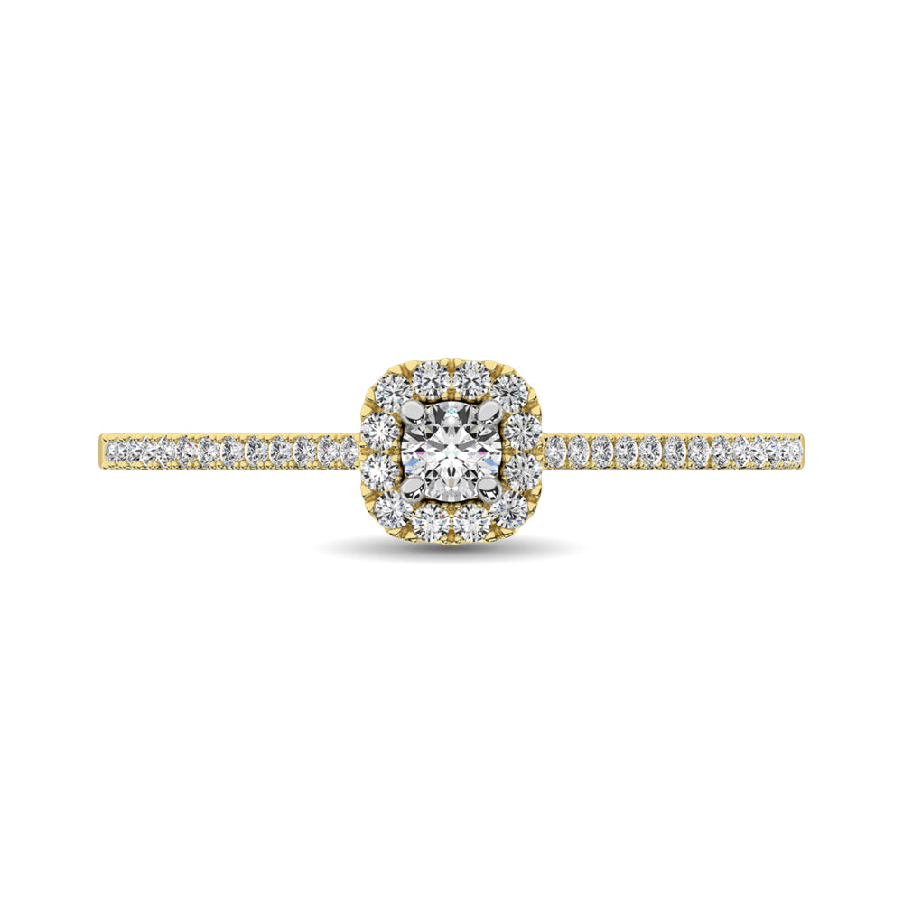 10K Yellow Gold 1/4 Ct.Tw. Diamond Promise Ring