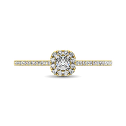 10K Yellow Gold 1/4 Ct.Tw. Diamond Promise Ring