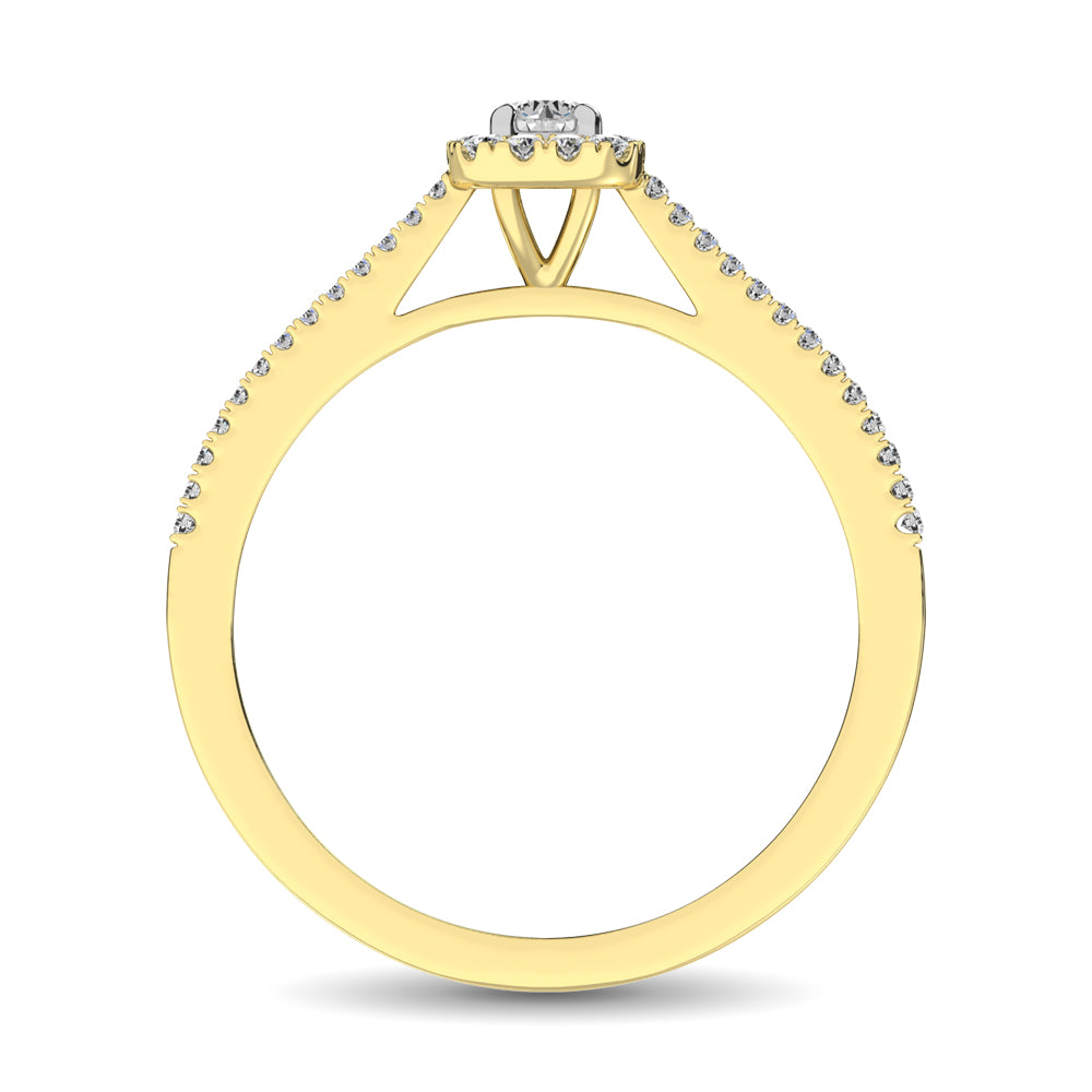 10K Yellow Gold 1/4 Ct.Tw. Diamond Promise Ring