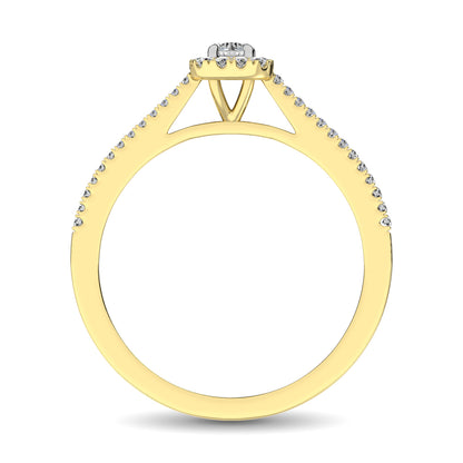 10K Yellow Gold 1/4 Ct.Tw. Diamond Promise Ring