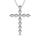 Shared Prong Diamond 1/5 Ct.Tw Cross Pendant.