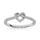 10K White Gold 1/6 Ct.tw Diamond Heart Ring