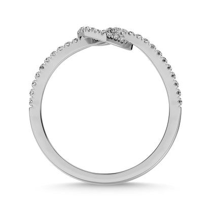 10K White Gold 1/6 Ct.tw Diamond Heart Ring