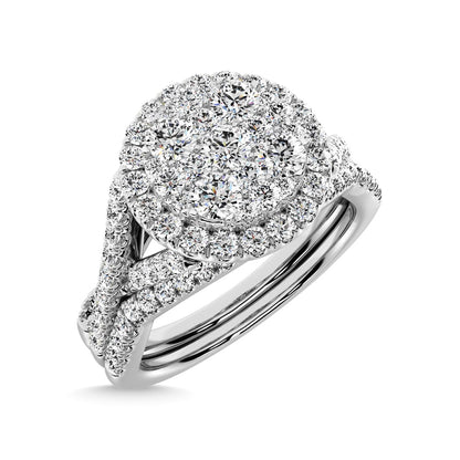 14K White Gold 9/10 Ct.Tw. Diamond Fashion Ring