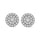 14K White Gold 1 1/2 Ct.tw Diamond Fashion Earrings