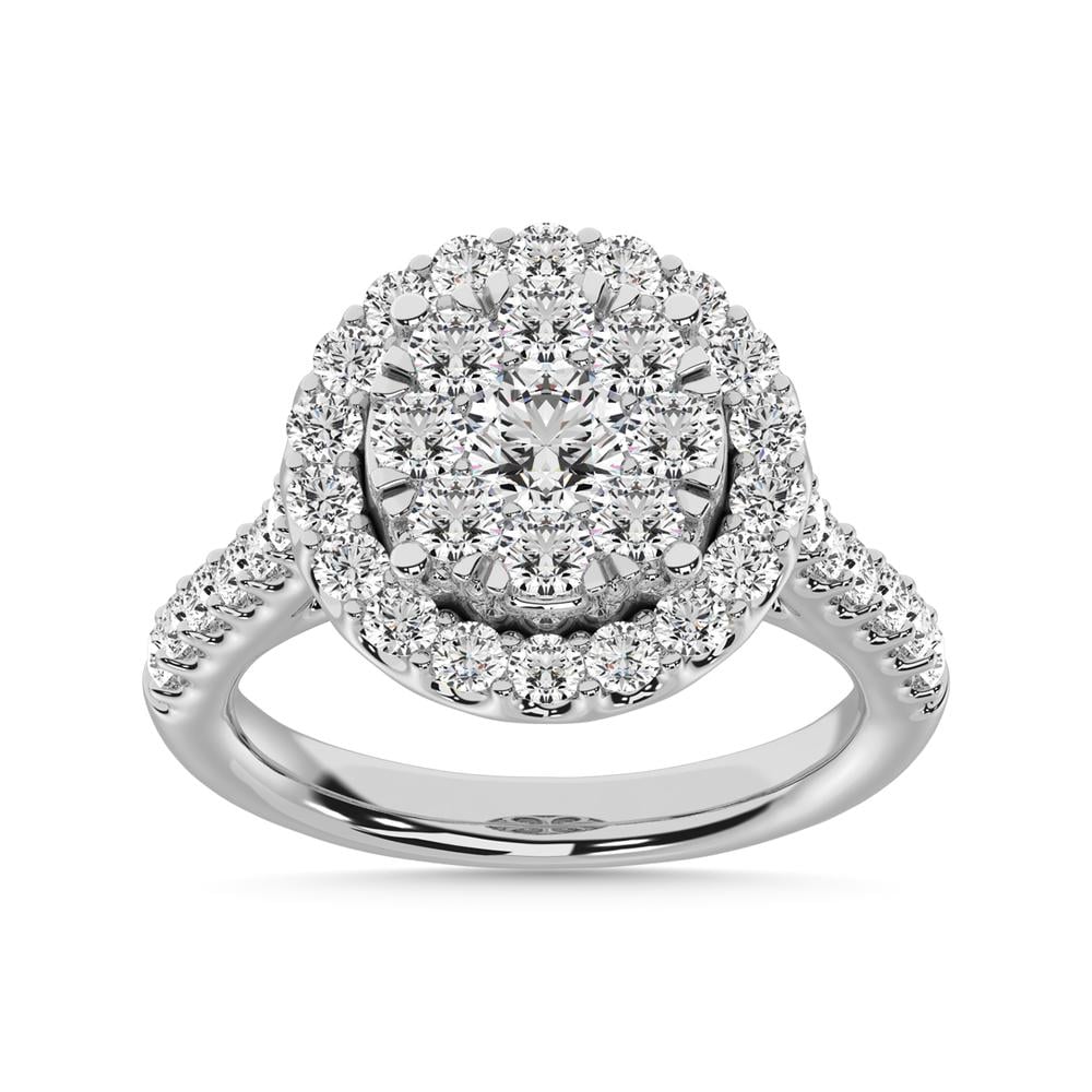 14K White Gold 1 Ct.tw Diamond Fashion Ring