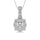 14K White Gold 1/2 Ct.tw Diamond Fashion Pendant