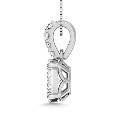 14K White Gold 1 Ct.tw Diamond Fashion Pendant