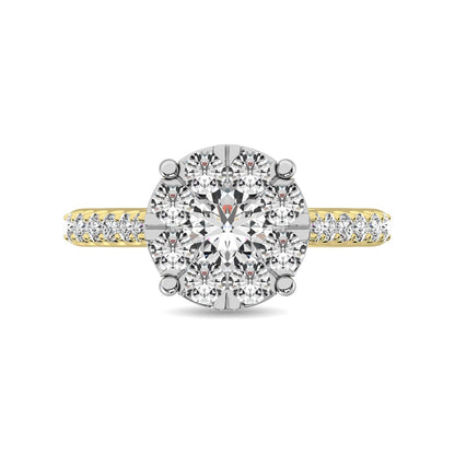 Diamond 1 Ct.Tw. Engagement Ring in 14K Yellow Gold