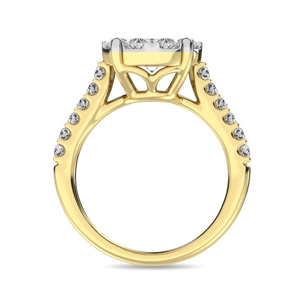 Diamond 1 Ct.Tw. Engagement Ring in 14K Yellow Gold