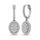 14K White Gold 1 1/2 Ct.tw Diamond Drop Earrings