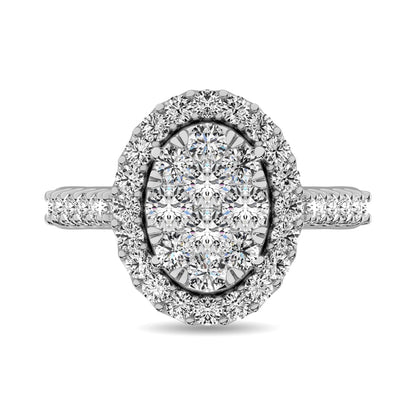 14K White Gold 2 Ct.tw Diamond Fashion Ring