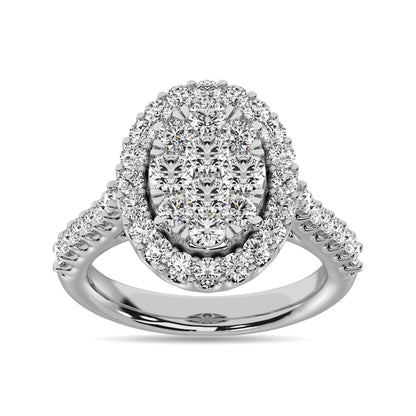 14K White Gold 2 Ct.tw Diamond Fashion Ring