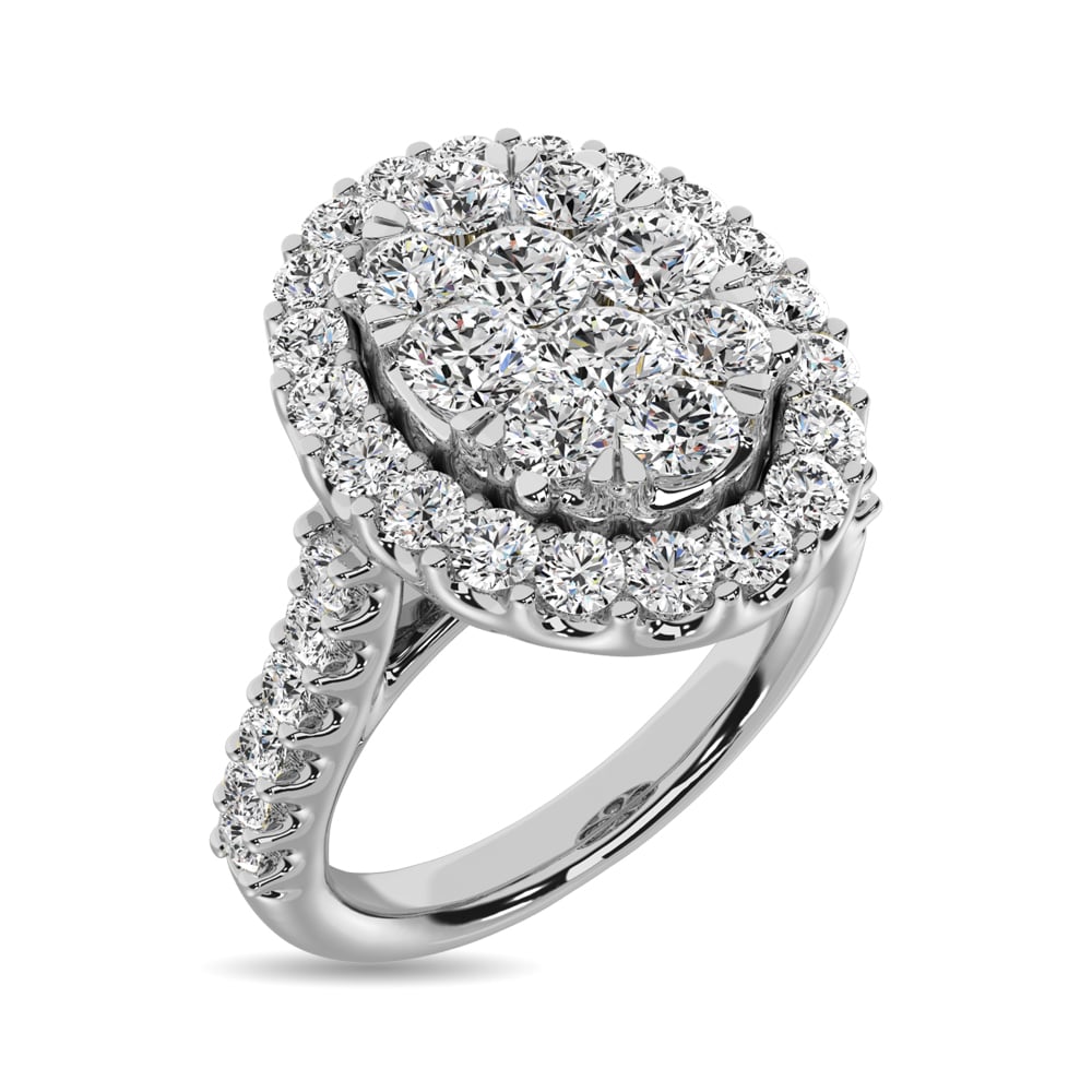 14K White Gold 2 Ct.tw Diamond Fashion Ring