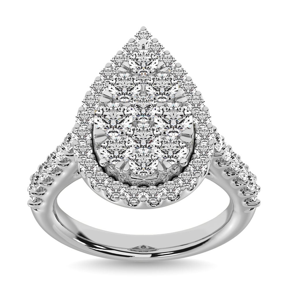 14K White Gold 2 Ct.tw Diamond Fashion Ring
