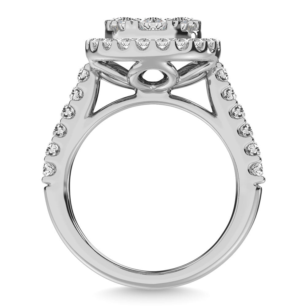 14K White Gold 2 Ct.tw Diamond Fashion Ring