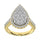 14K Yellow Gold 1 Ct.tw Diamond Fashion Ring