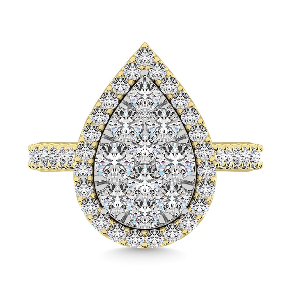 14K Yellow Gold 1 Ct.tw Diamond Fashion Ring