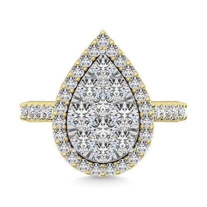 14K Yellow Gold 1 Ct.tw Diamond Fashion Ring
