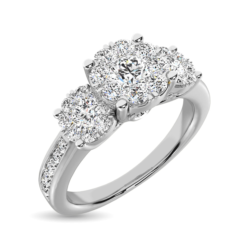 14K White Gold 2 Ct.Tw. Diamond Fashion Ring