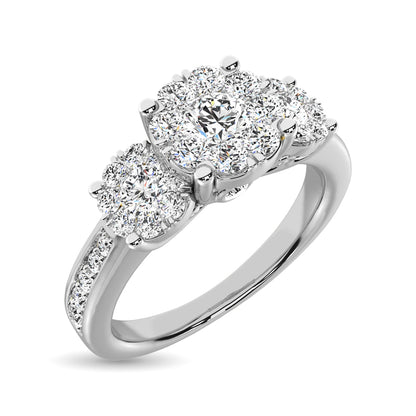 14K White Gold 2 Ct.Tw. Diamond Fashion Ring