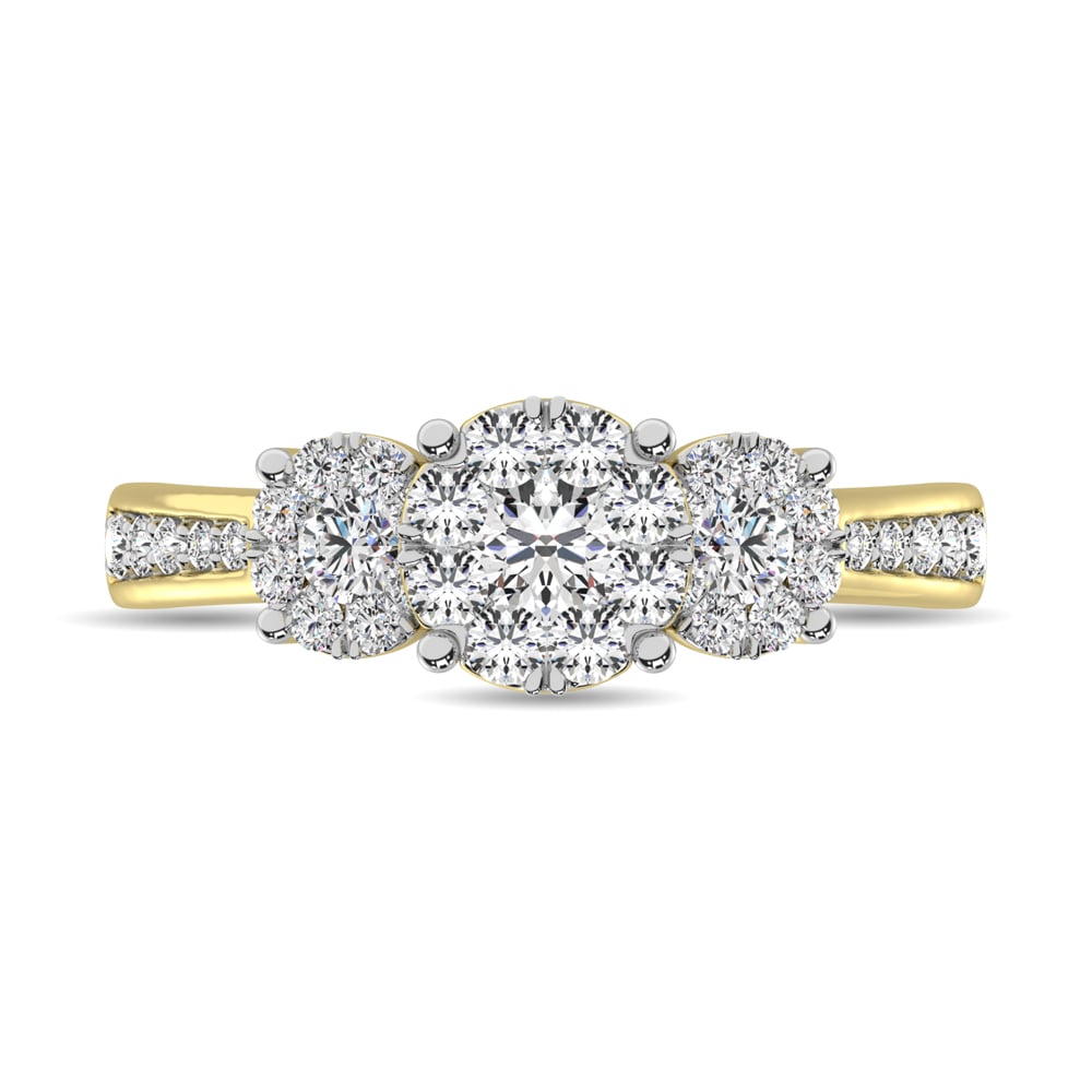 Diamond 3/4 Ct.tw Round-cut Engagement Ring in 14K White Gold