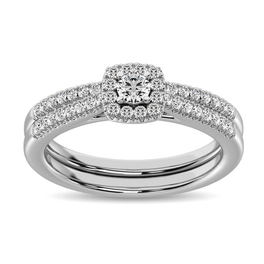 14K White Gold 2/5 Ct.tw Diamond Engagement Ring