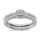 10K White Gold 2/5 Ct.tw Diamond Bridal Ring