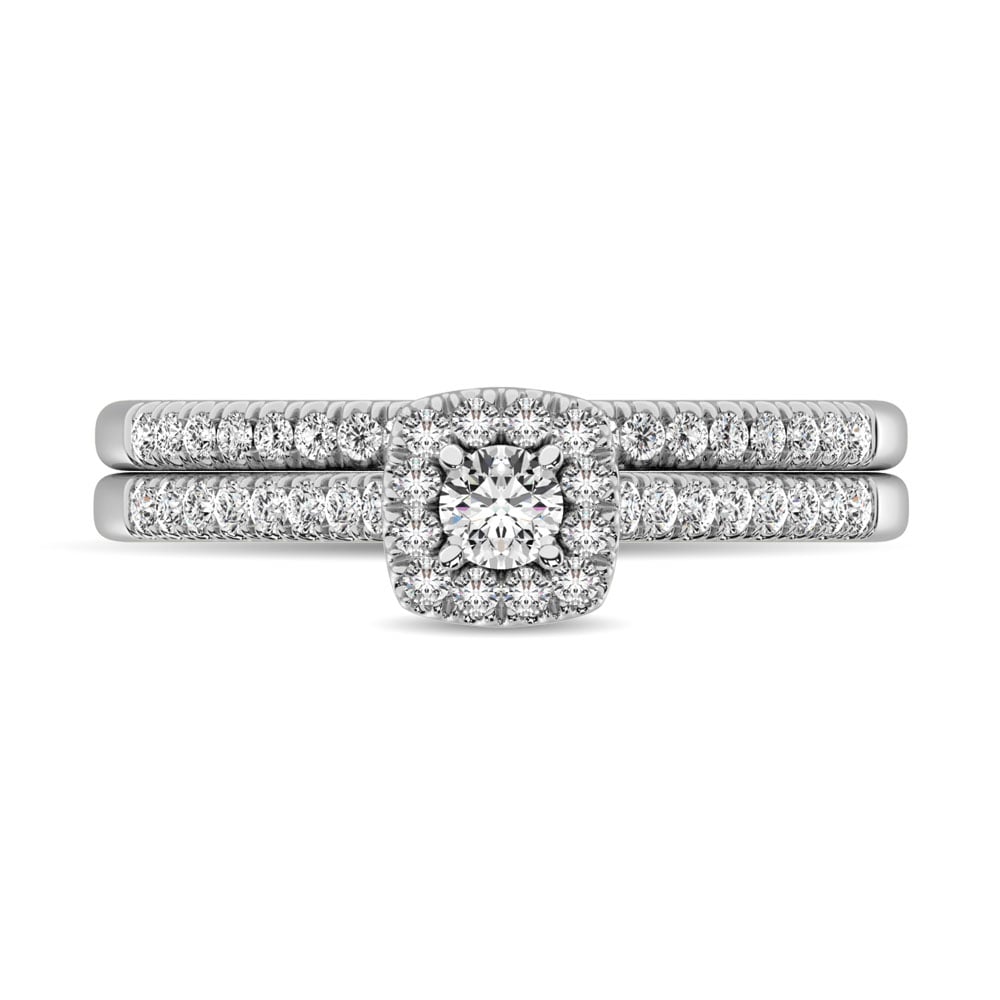 10K White Gold 2/5 Ct.tw Diamond Bridal Ring