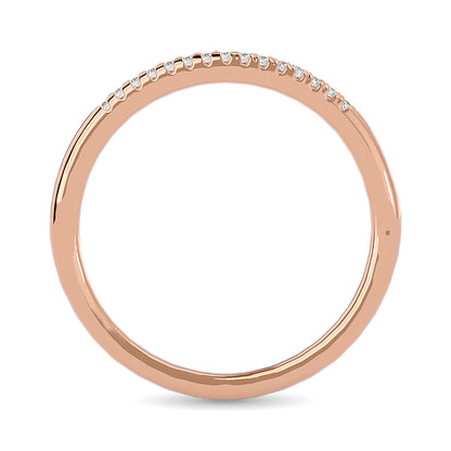 Diamond Wedding Band 1/20 Ct.tw in 10K Rose Gold