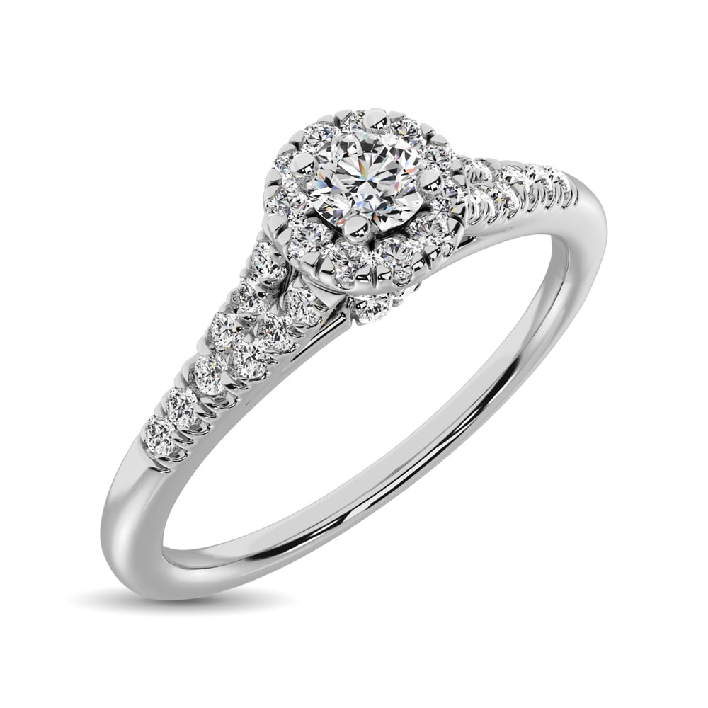 Diamond Engagement Ring 1/4 Ct.tw in 10K White Gold