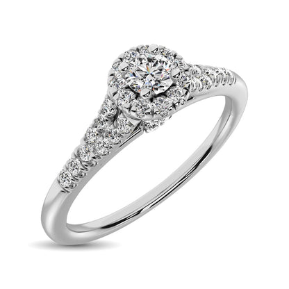 Diamond Engagement Ring 1/4 Ct.tw in 10K White Gold