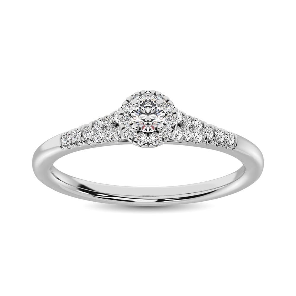Diamond Engagement Ring 1/4 Ct.tw in 10K White Gold