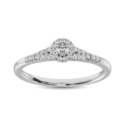 Diamond Engagement Ring 1/4 Ct.tw in 10K White Gold