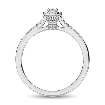Diamond Engagement Ring 1/4 Ct.tw in 10K White Gold