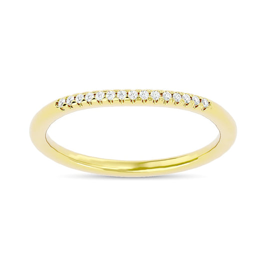 Diamond 1/20 Ct.tw Round-cut Wedding Band in 10K Yellow Gold