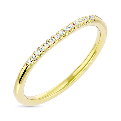 Diamond 1/20 Ct.tw Round-cut Wedding Band in 10K Yellow Gold