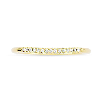 Diamond 1/20 Ct.tw Round-cut Wedding Band in 10K Yellow Gold