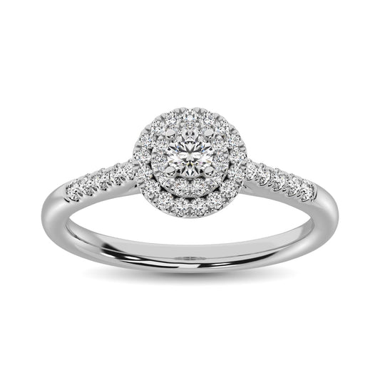 Diamond Engagement Ring 1/3 Ct.tw in 10K White Gold