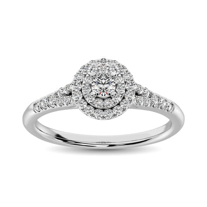 Diamond 1/3 Ct.tw Round-cut Engagement Ring in 10K White Gold