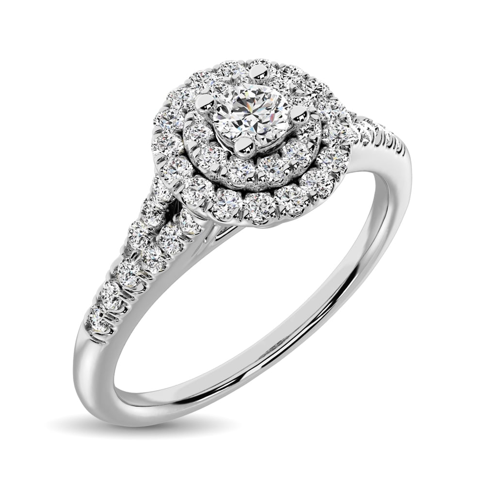 Diamond 1/3 Ct.tw Round-cut Engagement Ring in 10K White Gold