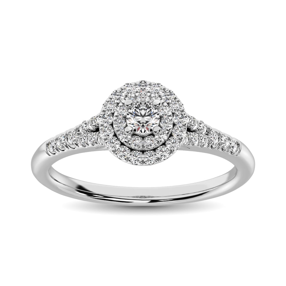 Diamond 1/3 Ct.tw Round-cut Engagement Ring in 10K White Gold