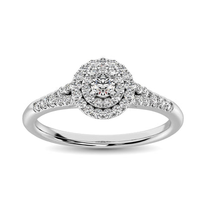 Diamond 1/3 Ct.tw Round-cut Engagement Ring in 10K White Gold