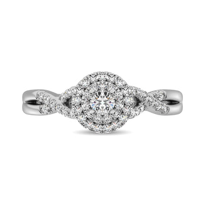 Diamond 1/3 Ct.tw Engagement Ring in 10K White Gold