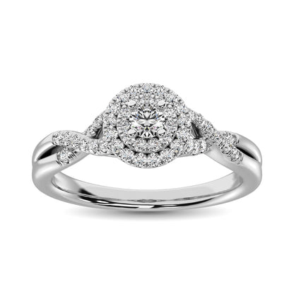 Diamond 1/3 Ct.tw Engagement Ring in 10K White Gold
