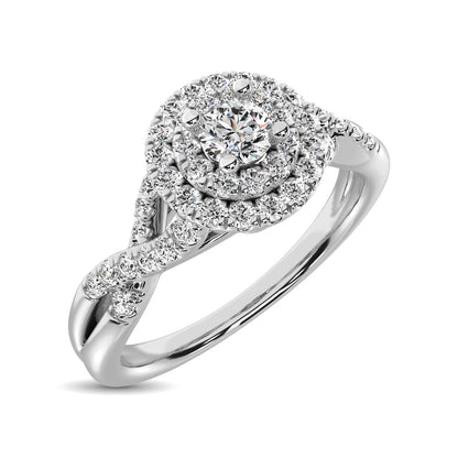 Diamond 1/3 Ct.tw Engagement Ring in 10K White Gold
