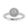 Diamond Engagement Ring 1/2 Ct.tw in 10K White Gold