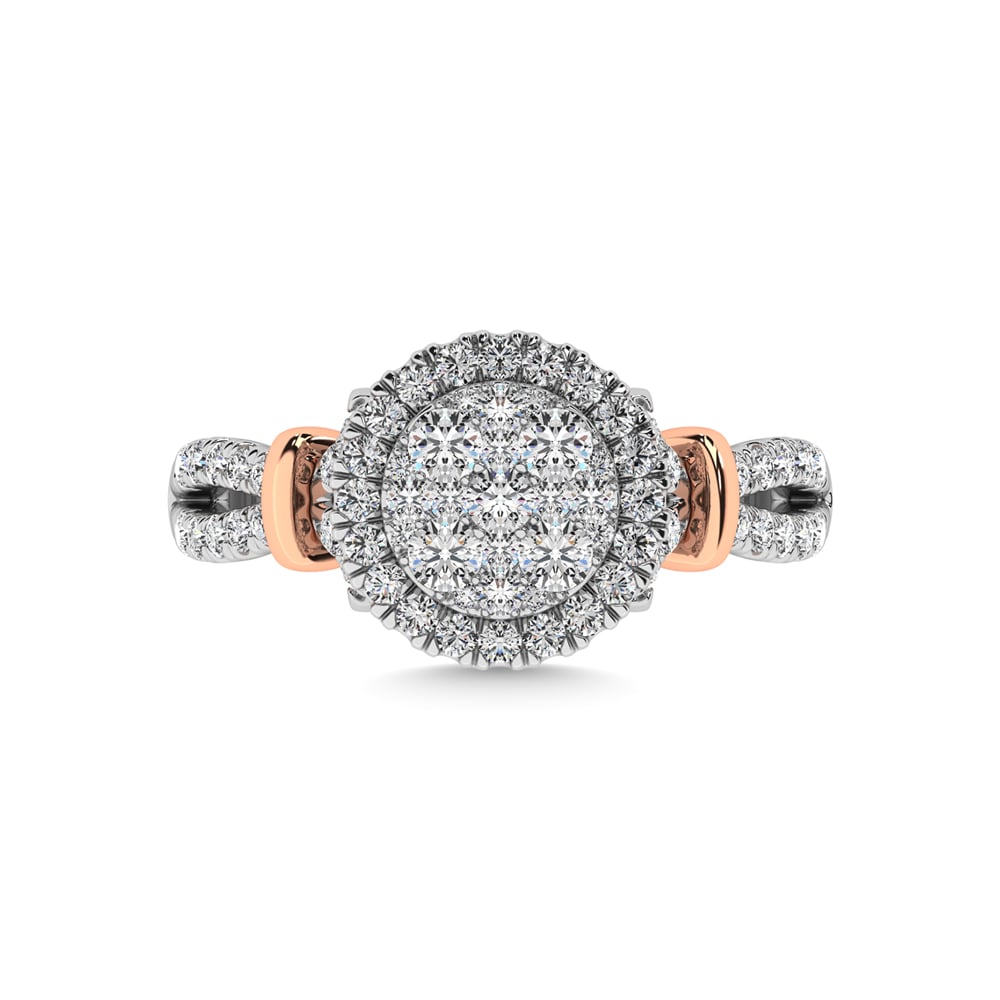 14K White Gold 3/4 Ct.tw Diamond Fashion Ring