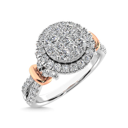 14K White Gold 3/4 Ct.tw Diamond Fashion Ring