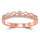 10k Rose Gold 1/10 Ct.Tw. Diamond Stackable Band